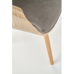 K396 krzesło jasny dąb / popielaty (1p 1szt)