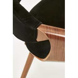 K396 krzesło orzechowy / czarny (1p 1szt)