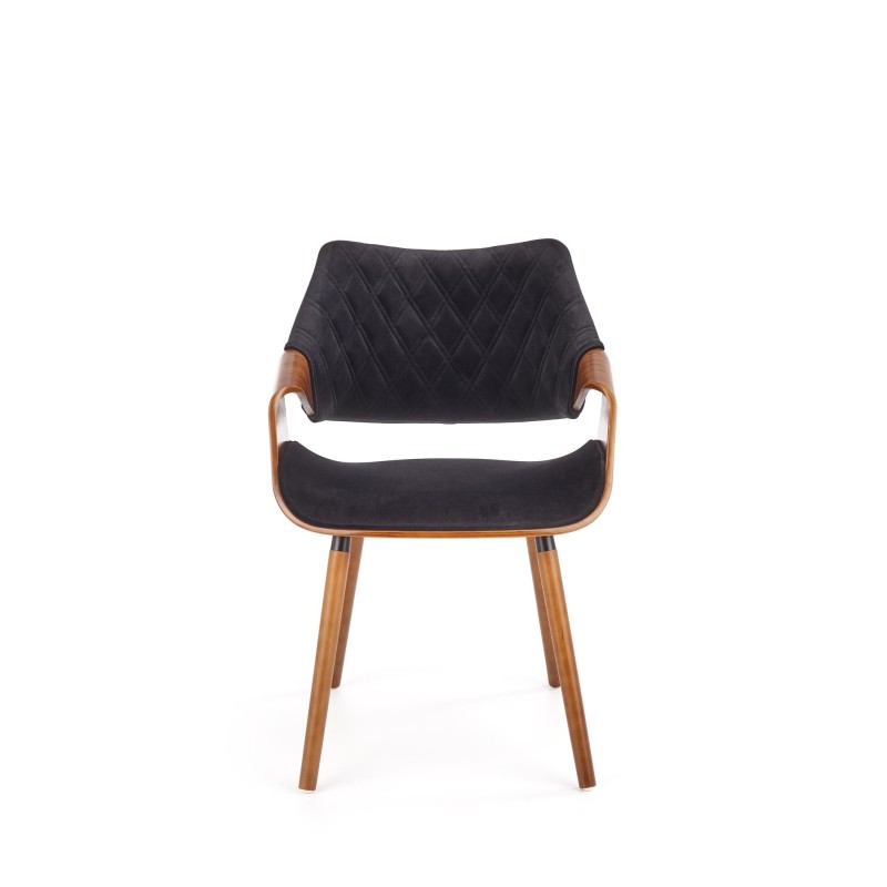 K396 krzesło orzechowy / czarny (1p 1szt)