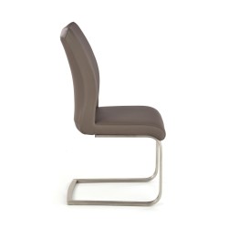 OPAL / metal szczotkowany / ekoskóra szara (1p 2szt)