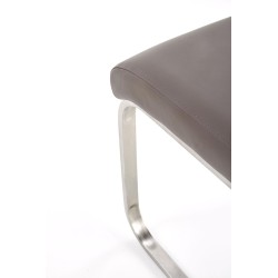 OPAL / metal szczotkowany / ekoskóra szara (1p 2szt)