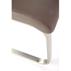 OPAL / metal szczotkowany / ekoskóra szara (1p 2szt)