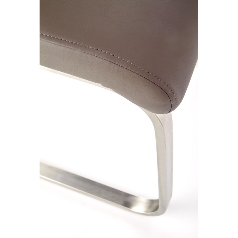 OPAL / metal szczotkowany / ekoskóra szara (1p 2szt)