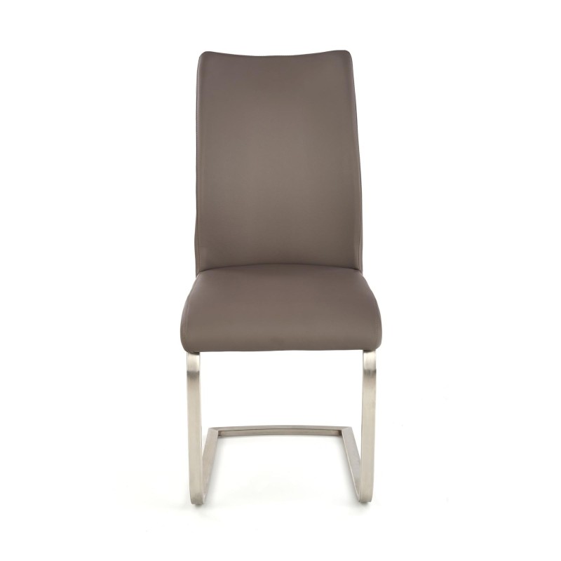 OPAL / metal szczotkowany / ekoskóra szara (1p 2szt)