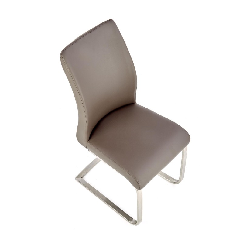 OPAL / metal szczotkowany / ekoskóra szara (1p 2szt)