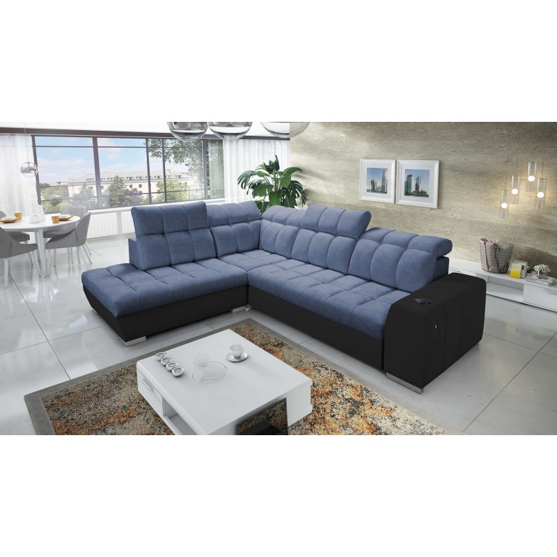 Prisma VII corner sofa with a sleeping function and USB port - designed for your comfort! Prisma VII corner sofa with a sleeping function and USB port - designed for your comfort!