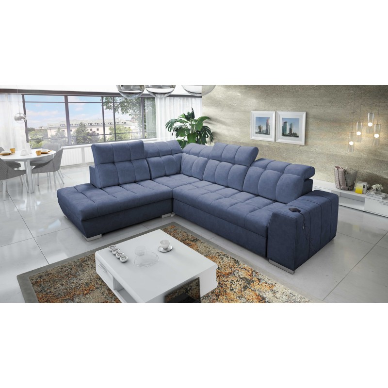 Prisma VII corner sofa with a sleeping function and USB port - designed for your comfort! Prisma VII corner sofa with a sleeping function and USB port - designed for your comfort!