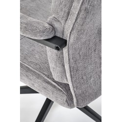 ADRIANO fotel obrotowy popielaty