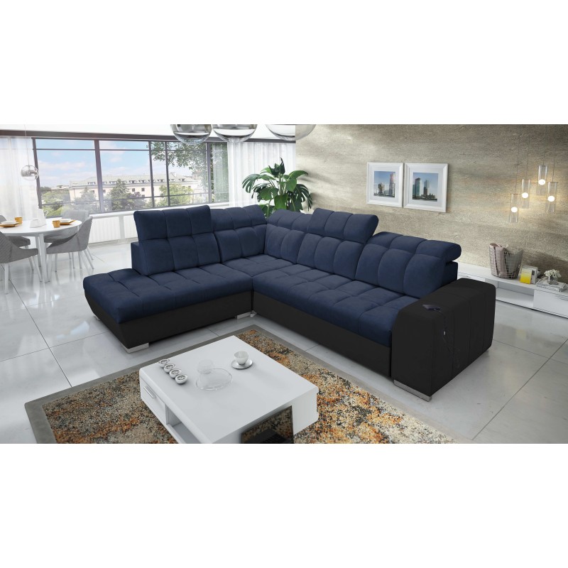 Prisma VII corner sofa with a sleeping function and USB port - designed for your comfort! Prisma VII corner sofa with a sleeping function and USB port - designed for your comfort!