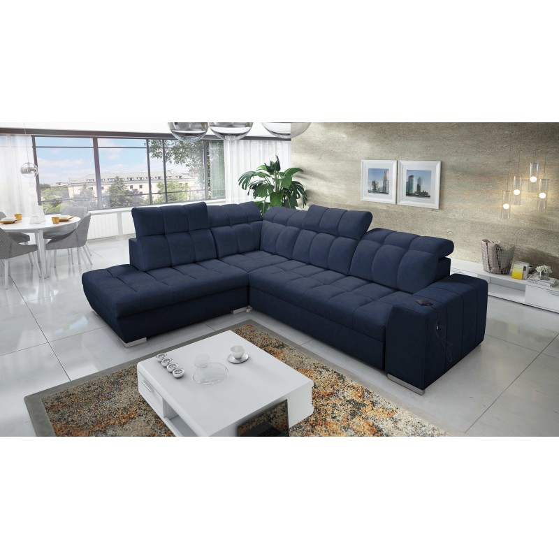 Prisma VII corner sofa with a sleeping function and USB port - designed for your comfort! Prisma VII corner sofa with a sleeping function and USB port - designed for your comfort!