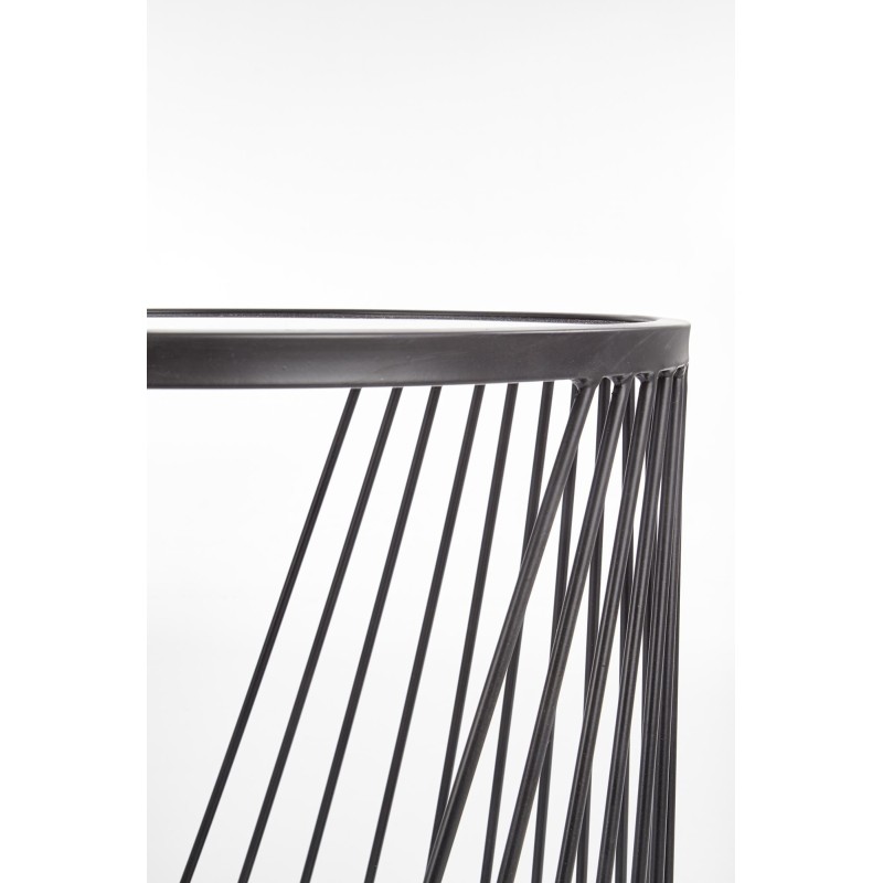 ANTILLA zestaw 2 ław czarny / dymiony (1p 1szt)