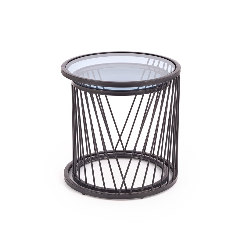 ANTILLA zestaw 2 ław czarny / dymiony (1p 1szt)