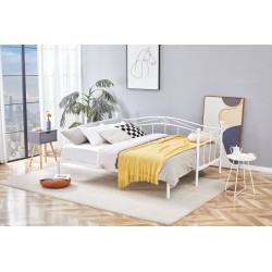 ARIZA łóżko z wysuwanym dodatkowym materacem, biały