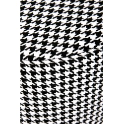 ARUNA pufa czarny/biały/złoty (1p 1szt)