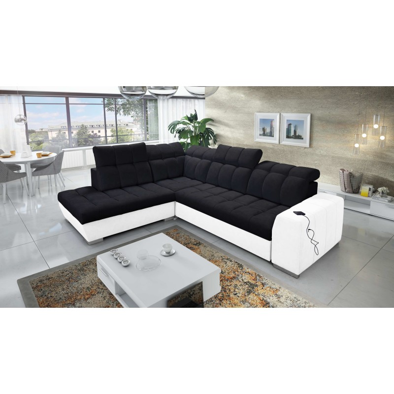 Prisma VII corner sofa with a sleeping function and USB port - designed for your comfort! Prisma VII corner sofa with a sleeping function and USB port - designed for your comfort!