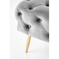 ATHENA ławka popielaty / złoty (1p 1szt)