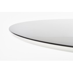 AVELAR blat - czarny / biały, stelaż - czarny (2p 1szt)