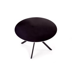 AVELAR blat - czarny / biały, stelaż - czarny (2p 1szt)