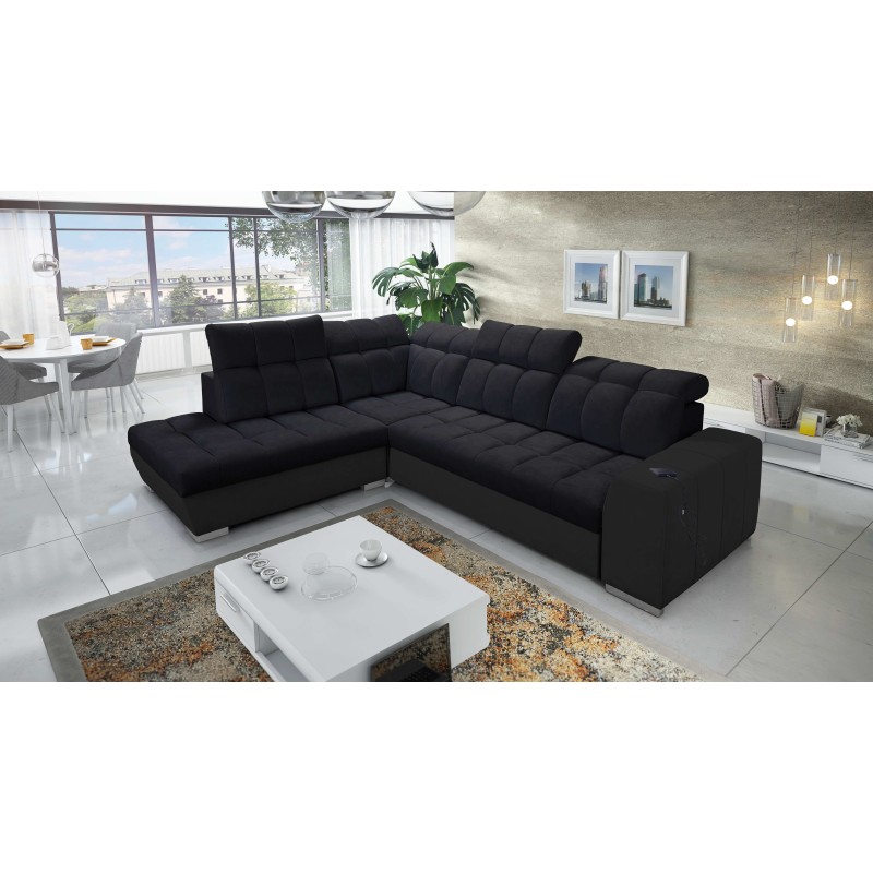 Prisma VII corner sofa with a sleeping function and USB port - designed for your comfort! Prisma VII corner sofa with a sleeping function and USB port - designed for your comfort!