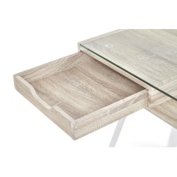 B33 biurko dąb sonoma-biały (1p 1szt)