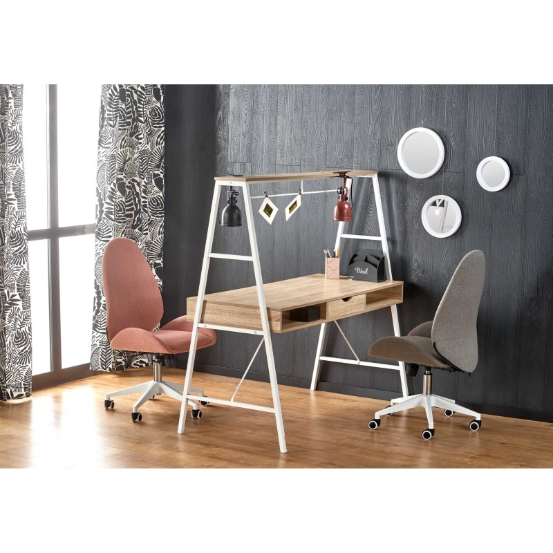 B48 biurko dąb sonoma / biały (1p 1szt)