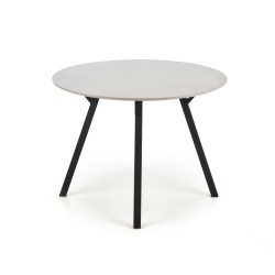 BALROG OKRĄGŁY stół, stelaż - czarny, blat- jasny popiel (2p 1szt)