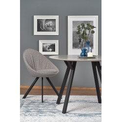 BALROG OKRĄGŁY stół, stelaż - czarny, blat- jasny popiel (2p 1szt)