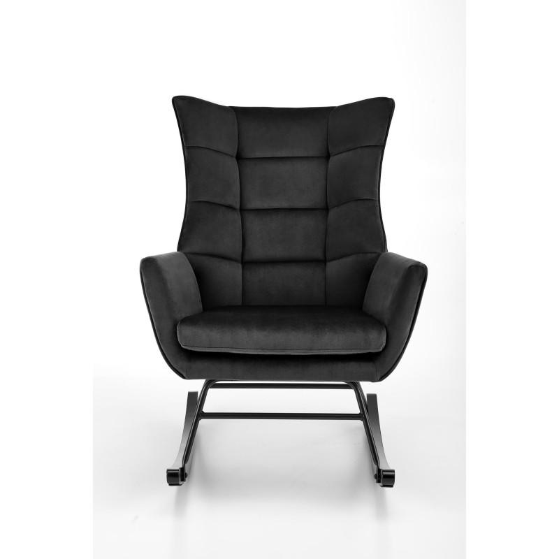 BAZALTO fotel bujany czarny (1p 1szt)