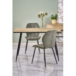 BERTO stół blat - naturalny, noga - czarny (2p 1szt)