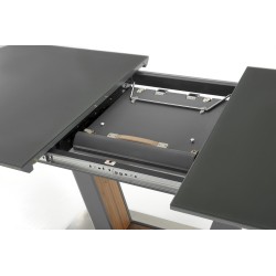 BILOTTI stół rozkładany antracytowy mat / orzech (3p 1szt)