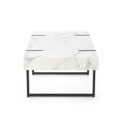 BLANCA ława biały marmur - czarny (1p 1szt)