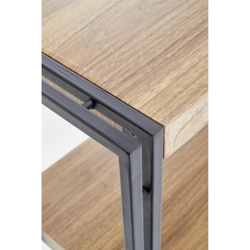 BOLIVAR REG1 regał dąb złoty / czarny (1p 1szt)