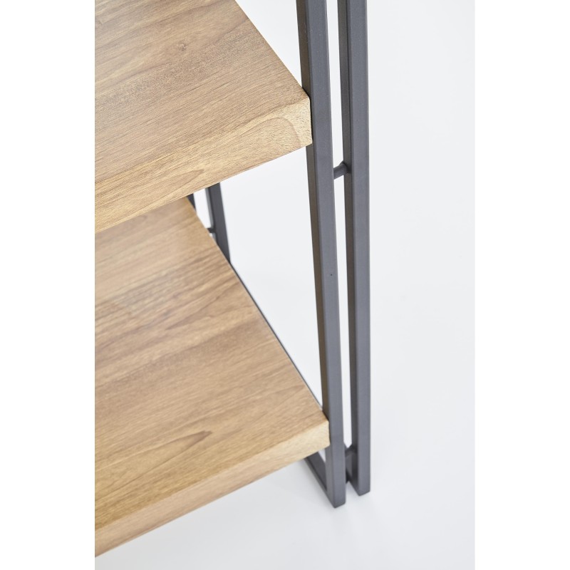 BOLIVAR REG1 regał dąb złoty / czarny (1p 1szt)