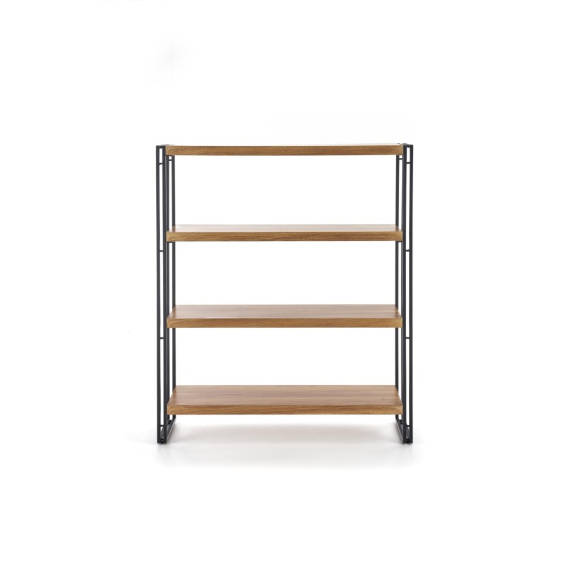 BOLIVAR REG1 regał dąb złoty / czarny (1p 1szt)