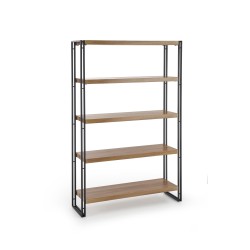 BOLIVAR REG2 regał dąb złoty / czarny (1p 1szt)