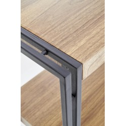 BOLIVAR REG2 regał dąb złoty / czarny (1p 1szt)