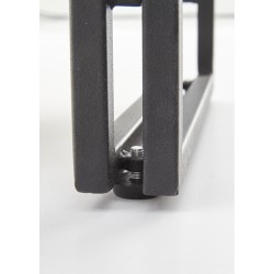 BOLIVAR REG2 regał dąb złoty / czarny (1p 1szt)