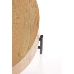 BROOKLYN-S ława dąb naturalny/czarny (1p 1szt)