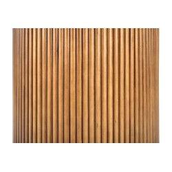 BRUNO stół okrągły, biały marmur / orzechowy (2p 1szt)