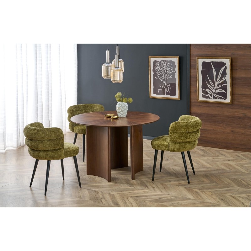 CALDO stół okrągły, orzechowy (2p 1szt)