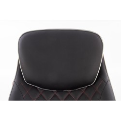 CAMARO fotel wypoczynkowy czarny / czerwony (1p 1szt)