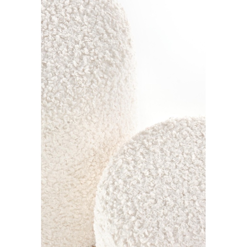 CANCUN zestaw 2 puf, kremowy / naturalny (1p 1kpl)