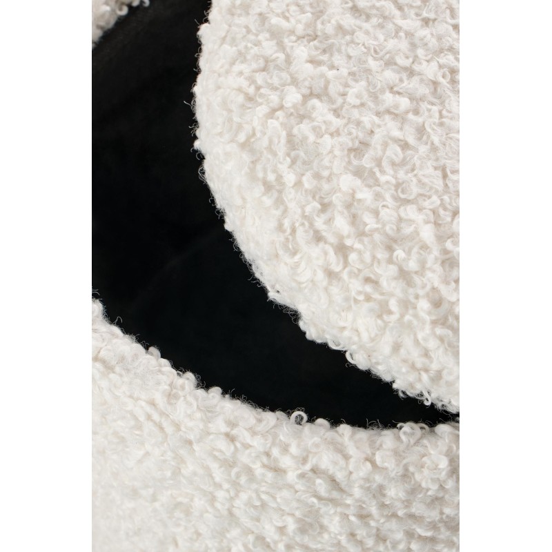 CANCUN zestaw 2 puf, kremowy / naturalny (1p 1kpl)