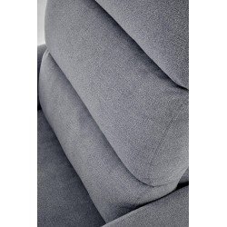 CARINIO fotel wypoczynkowy popielaty