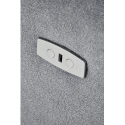 CARINIO fotel wypoczynkowy popielaty