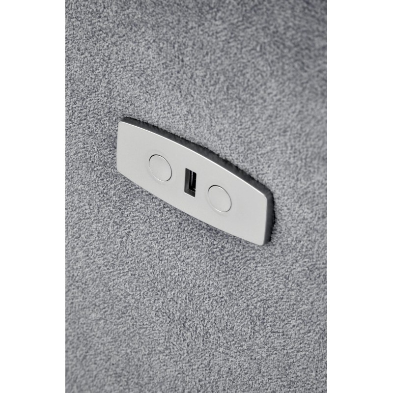 CARINIO fotel wypoczynkowy popielaty