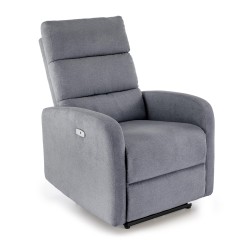 CARINIO fotel wypoczynkowy popielaty