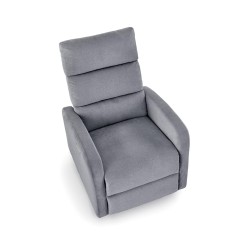 CARINIO fotel wypoczynkowy popielaty