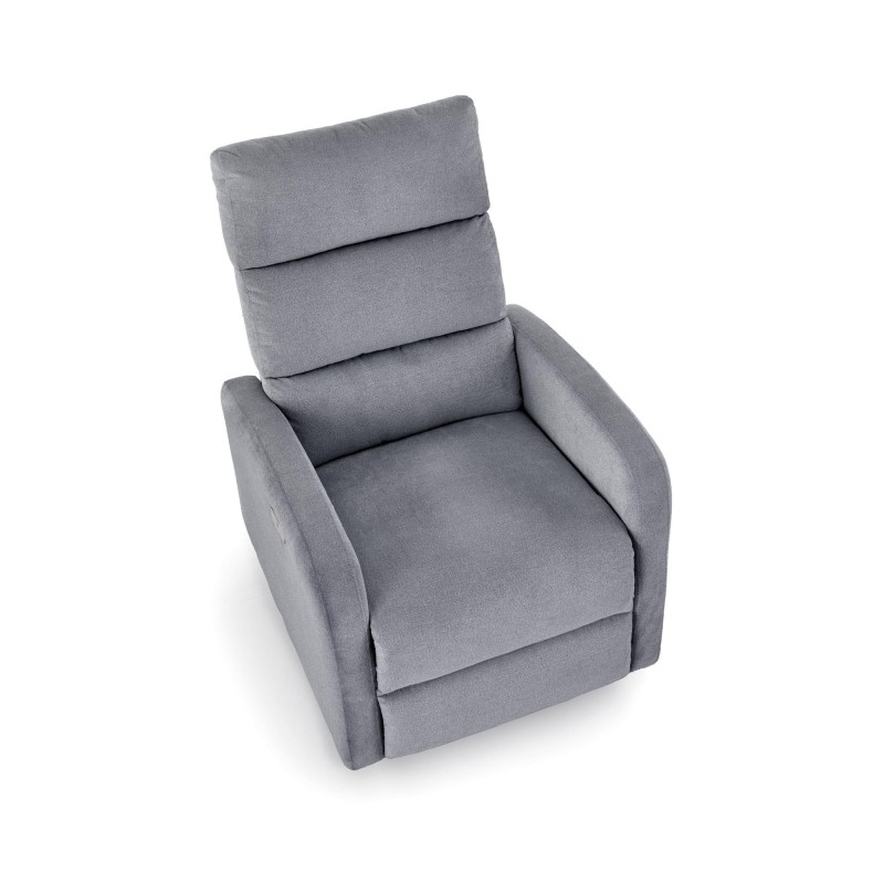 CARINIO fotel wypoczynkowy popielaty