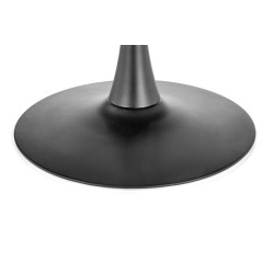 CARMELO stół okrągły, blat - orzech, noga - czarny (3p 1szt)